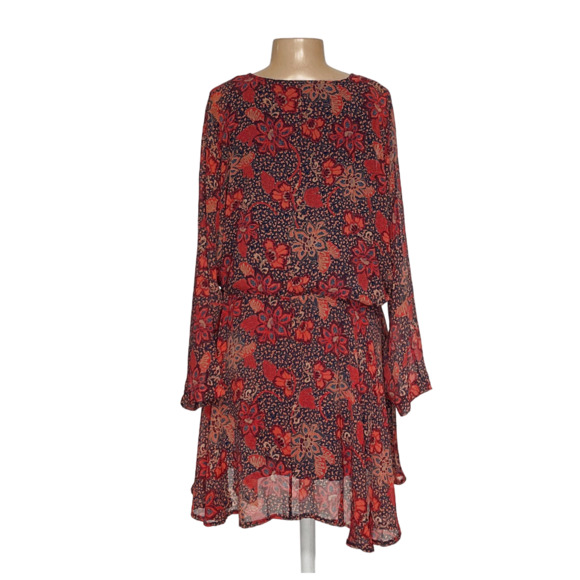 Free People Women's Multicolor Wrap Dress - L - Picture 2 of 2